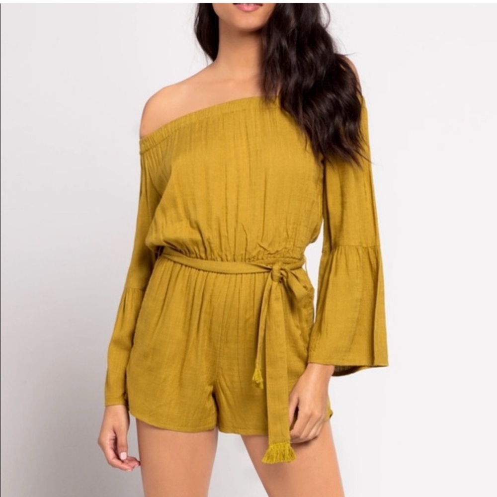 L*Space Yellow Miranda Mustard Romper S